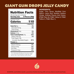 ILIKE! Gum Drops assorted flavors provide color and chew for party snacks.