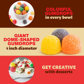 ILIKE! Colorful Gum Drops brighten any dessert buffet or party display.