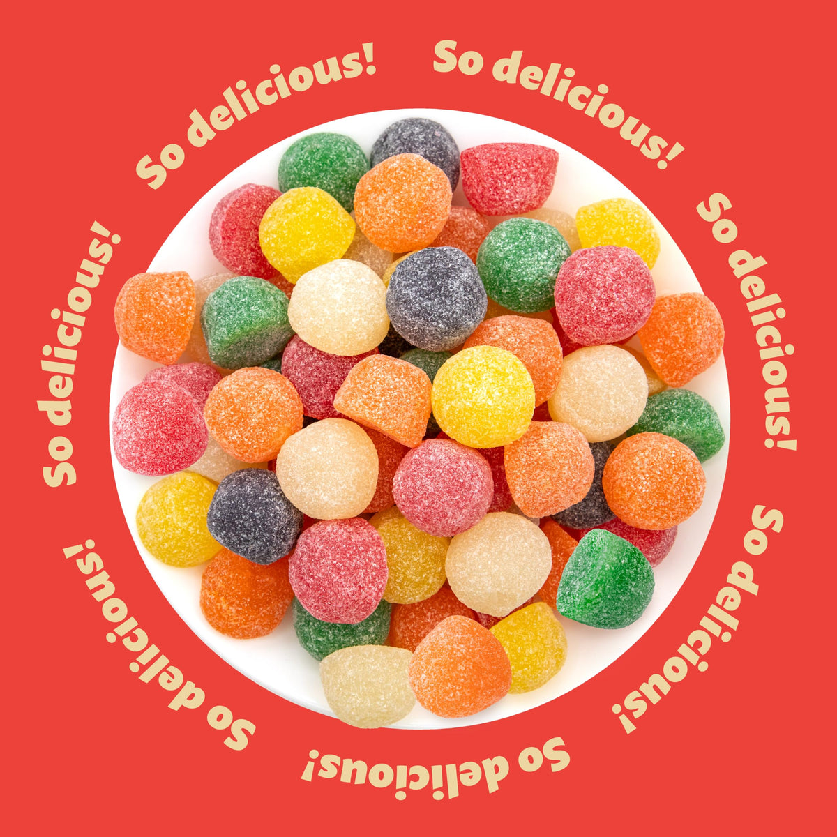 ILIKE! Gum Drops lemon pineapple orange flavors offer bright taste for desserts.