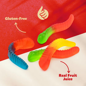 ILIKE! Gummy Worms poured for movie nights and snacking.