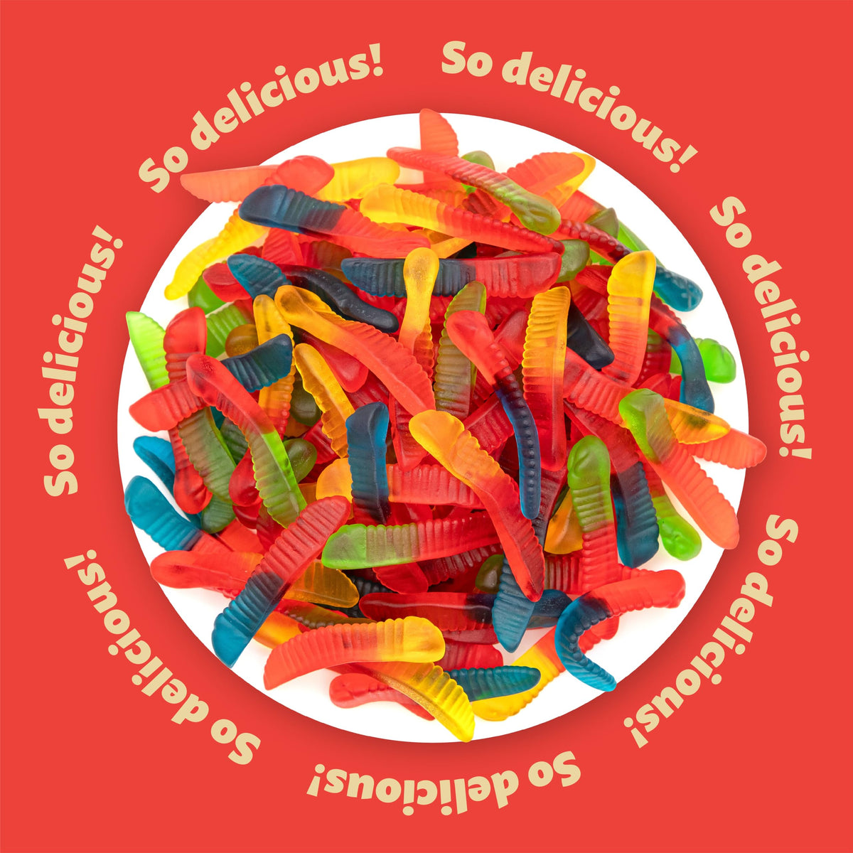 ILIKE! Gummy Worms toppers for cupcakes, cakes, and ice cream.