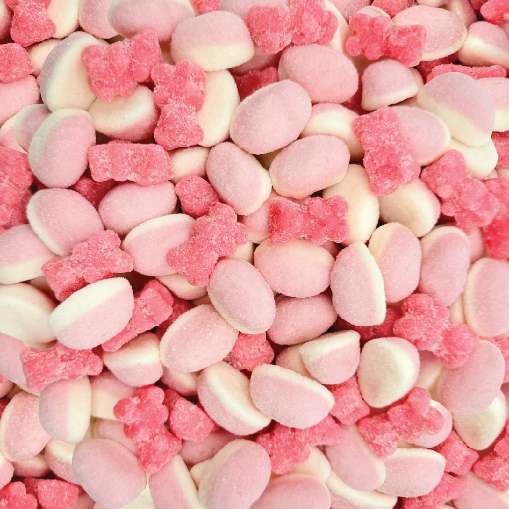 ILIKE! Pink Candy Mix bag display shows vibrant color for party spreads.