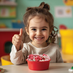 ILIKE! Pink Candy Mix cupcake topping adds color and flavor to desserts.