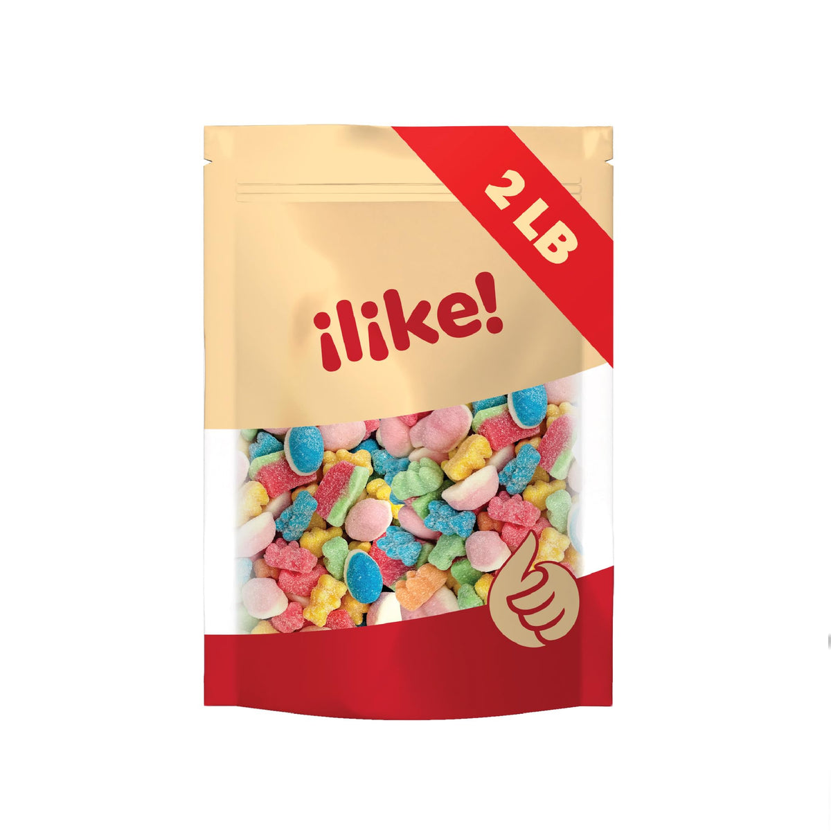 ILike! Puffy Gummies in strawberry and blue raspberry deliver light, fruity bites.