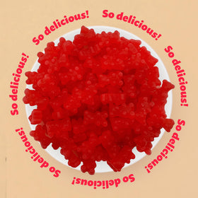 ILike red cinnamon bears; spicy-sweet chew ideal for desserts and parties.