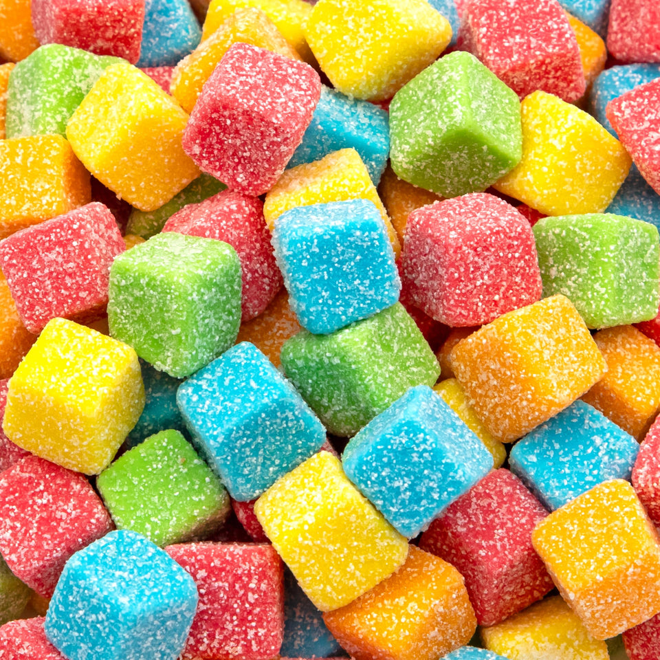 ILIKE Sour Gummy Blocks bag full of colorful cube candies for party bowls.