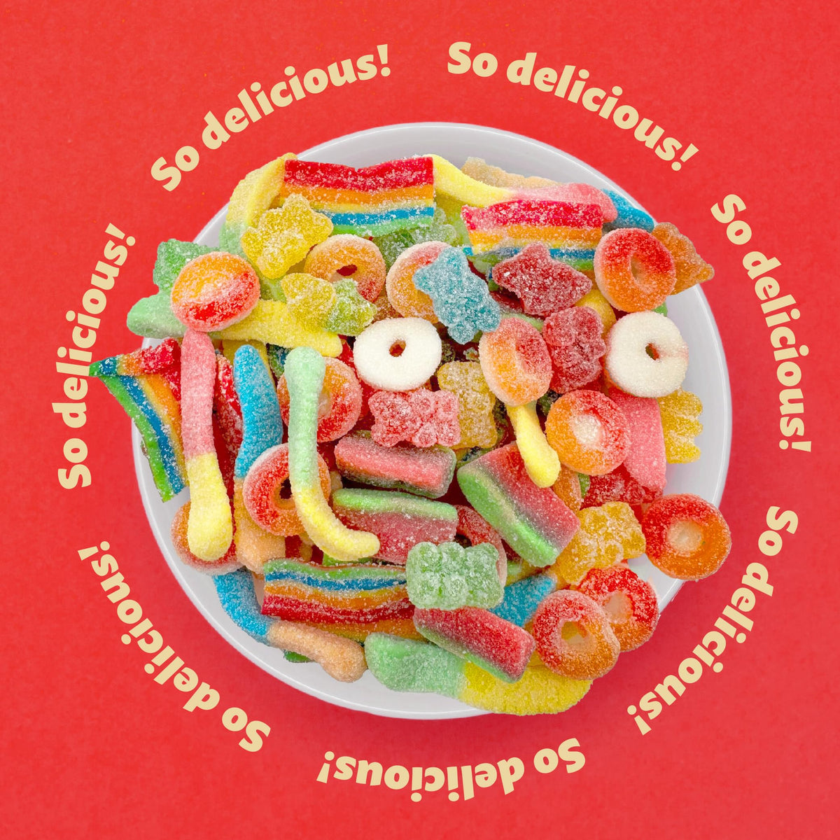ILIKE! Peach Rings provide juicy sweetness for snacking and colorful dessert toppings.
