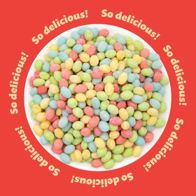 ILIKE! Sour Jelly Beans lemon detail suggests zingy contrast for party spreads.
