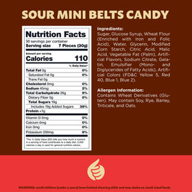 Ice cream topping option using ILike Sour Mini Belts Berry Mix for dessert zing