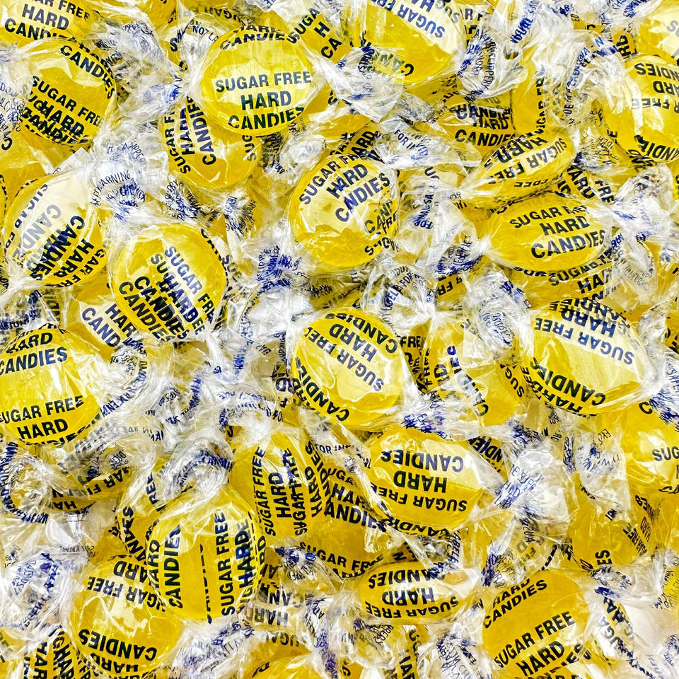 ILike sugar-free lemon drops 1lb pack close-up, ideal for sugar-free snacking on the go.