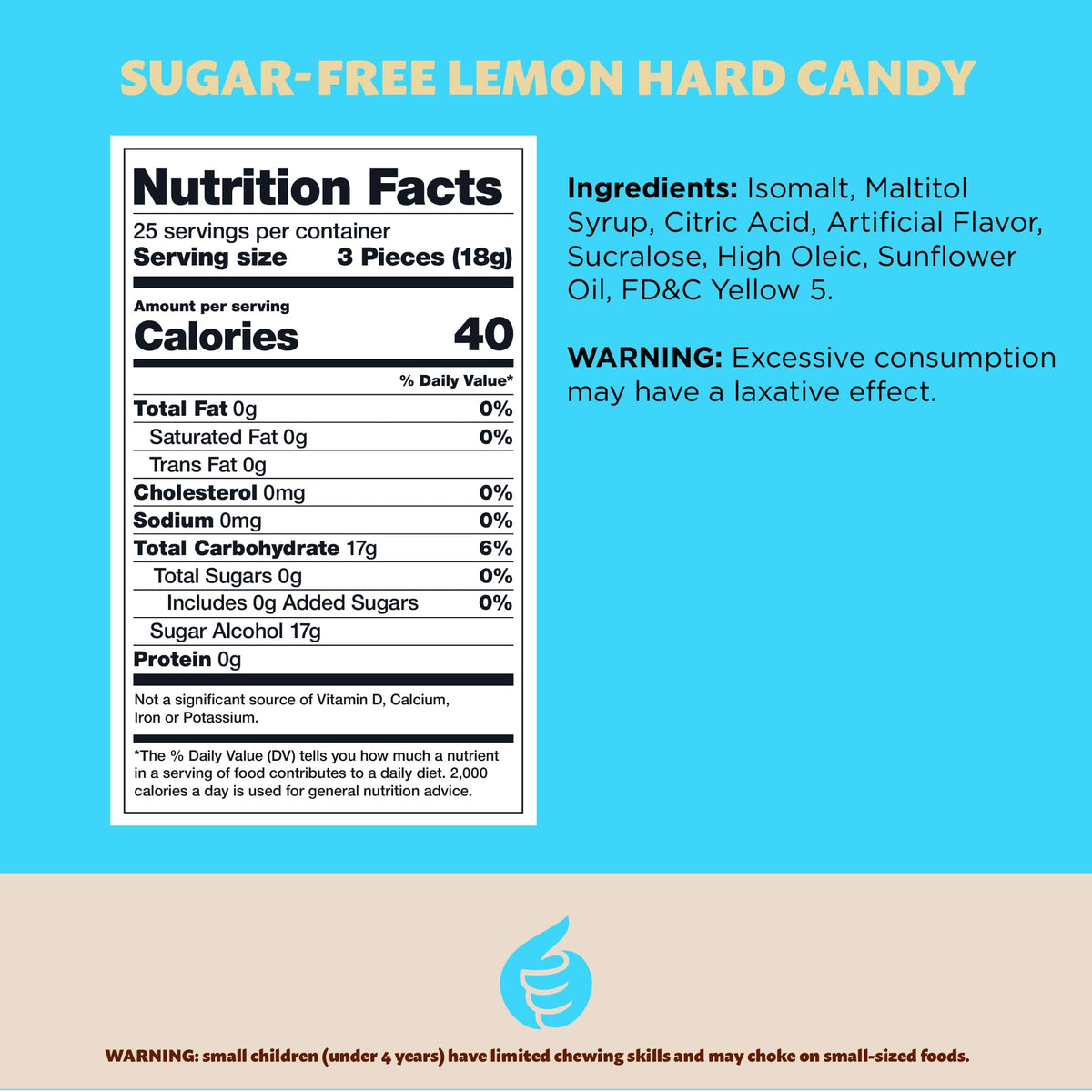 ILike sugar-free lemon drops office bowl display for easy sharing.