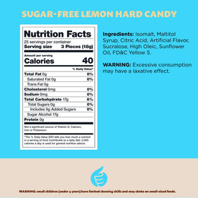 ILike sugar-free lemon drops office bowl display for easy sharing.