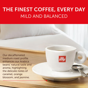 illy arabica beans close-up highlighting premium sourcing