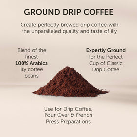 Illy Classico Arabica beans ready for grinding and brewing at home