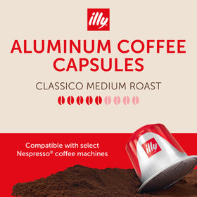 illy classico medium roast capsules ready for a balanced, everyday espresso.