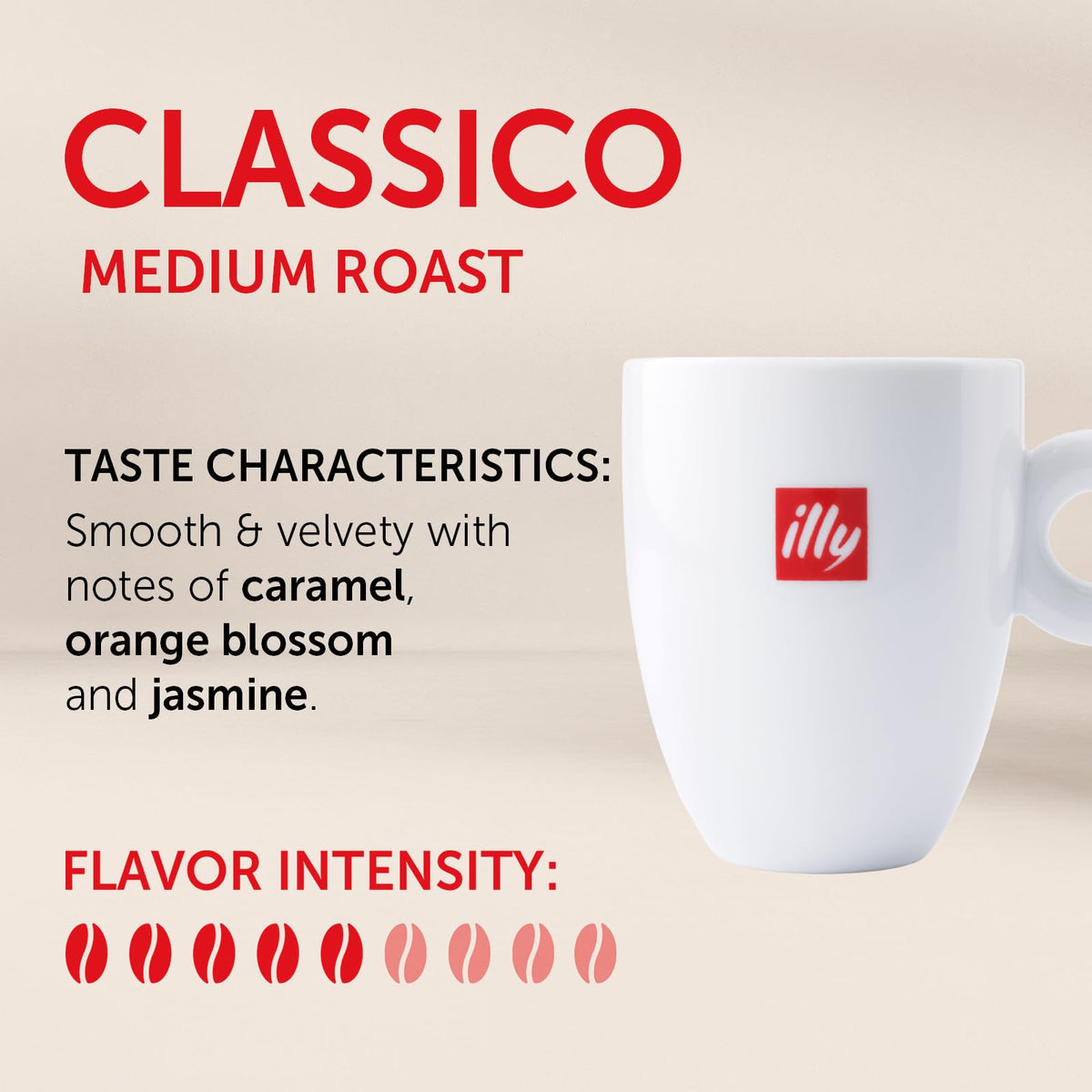 illy Classico Roast pods cup steaming, inviting aroma for morning routines.