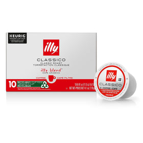 illy Classico Roast pods pack, showcasing premium packaging for freshness.