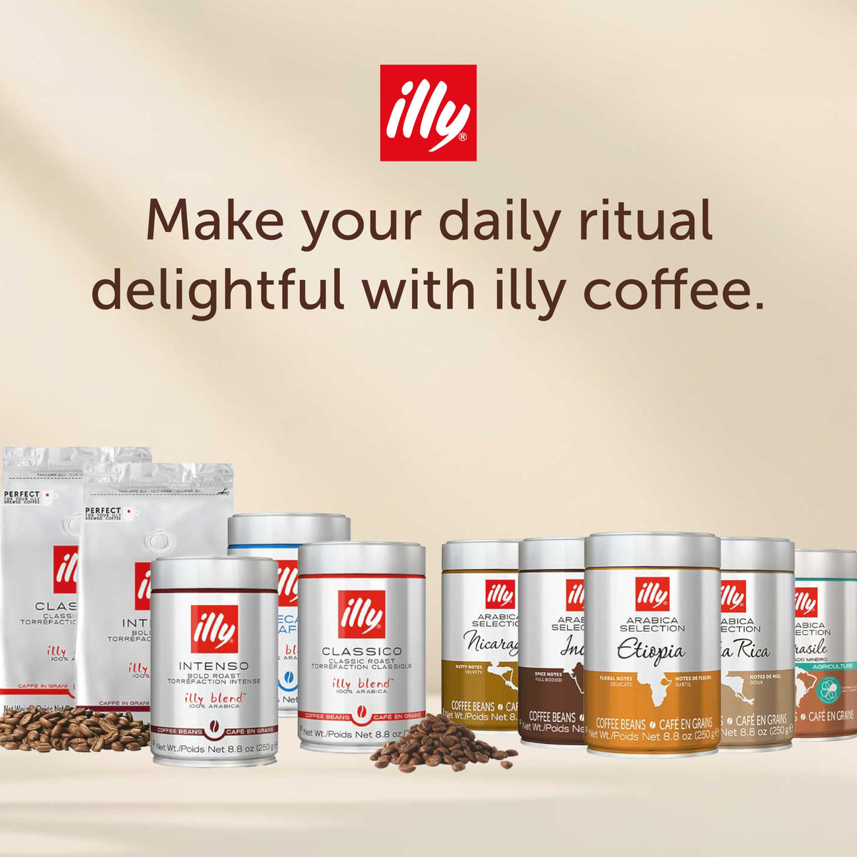 illy chocolatey aroma notes rising from a steaming cup