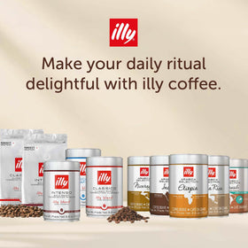 illy decaf classico offers caramel and chocolate notes in aroma.