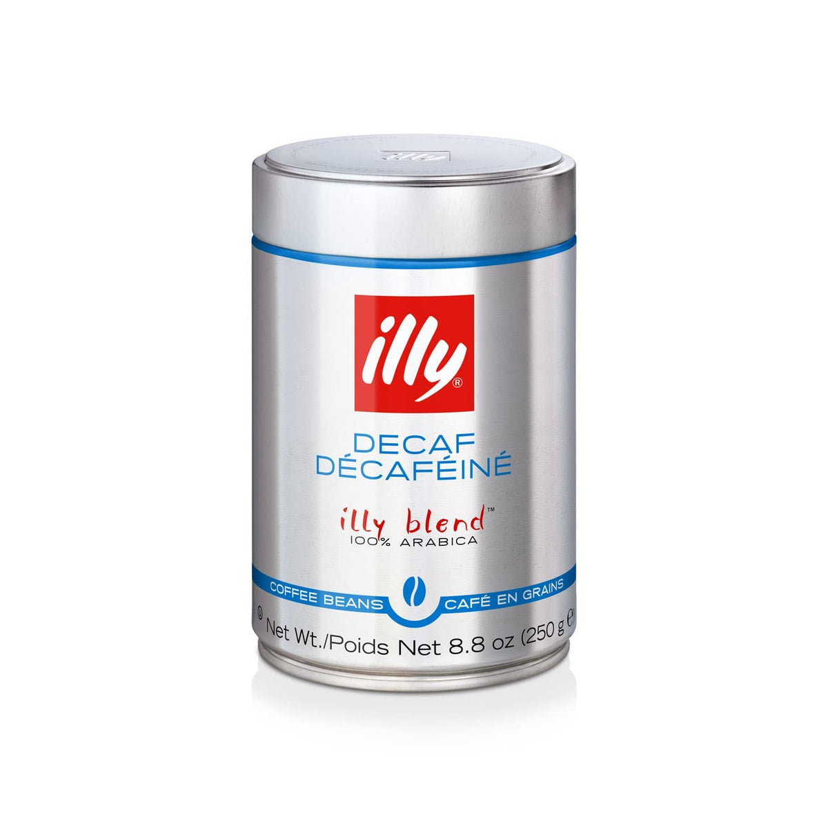 illy decaf coffee brew in cup highlights aroma and smooth finish.