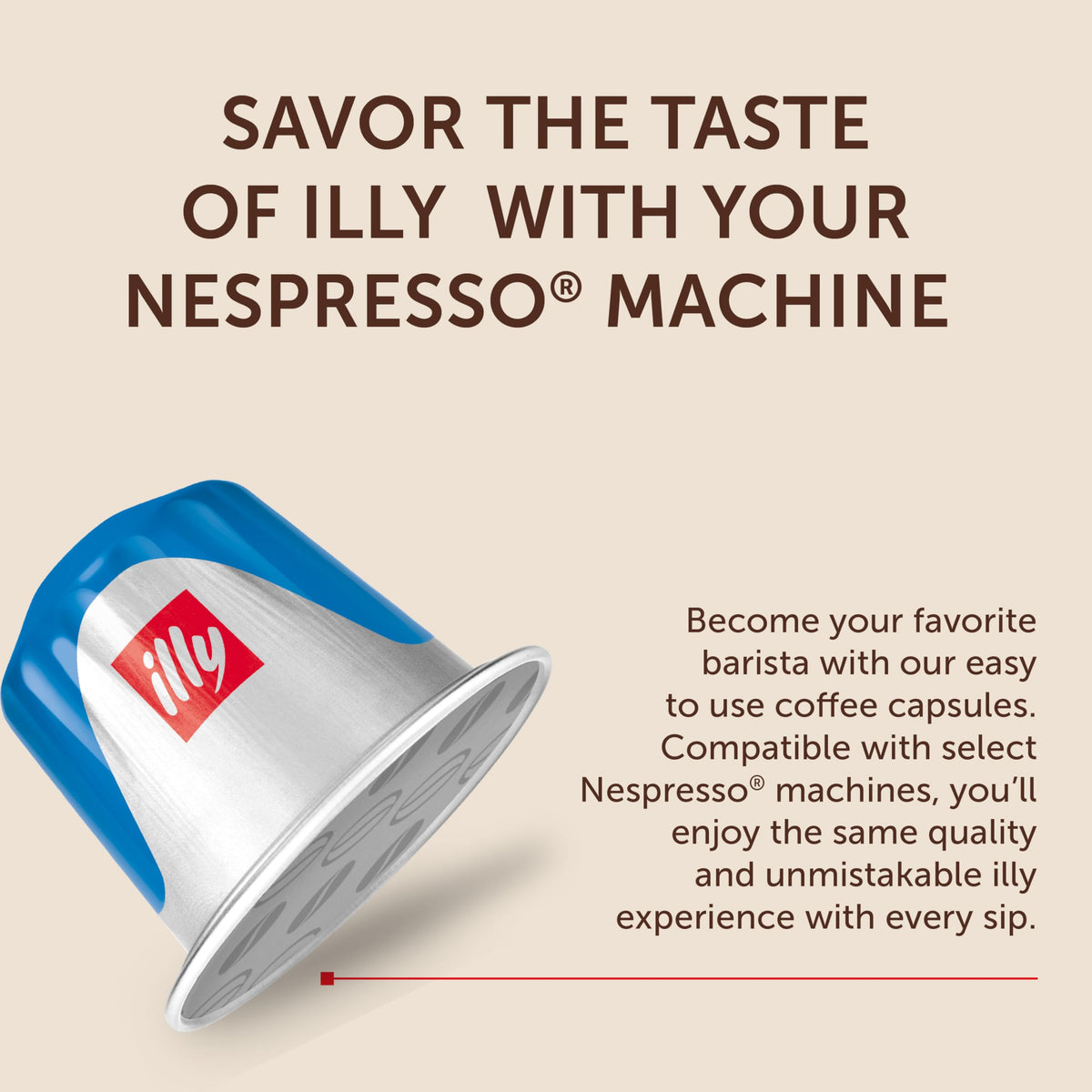 illy decaf espresso capsules medium roast label for balanced taste
