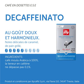 illy E.S.E. Classico Decaf pods brewing in a compatible machine for easy mornings.