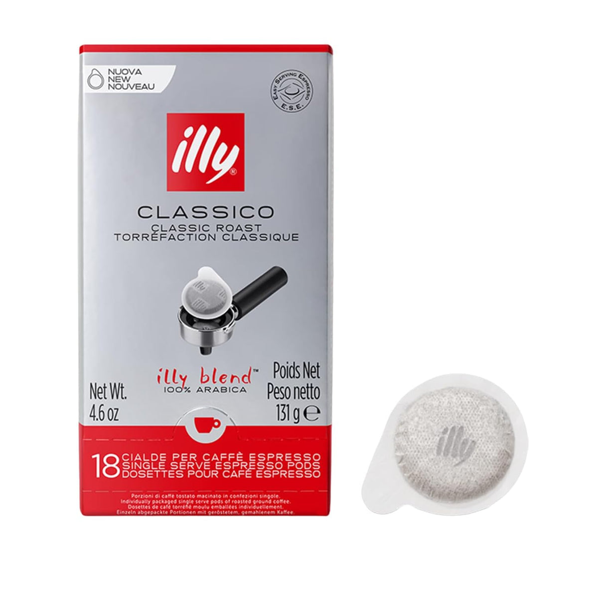 illy E.S.E. Classico pod showing chocolate caramel aroma for a rich morning espresso
