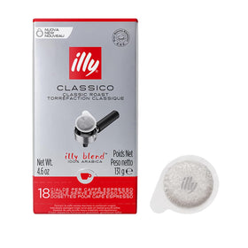 illy E.S.E. Classico pod showing chocolate caramel aroma for a rich morning espresso