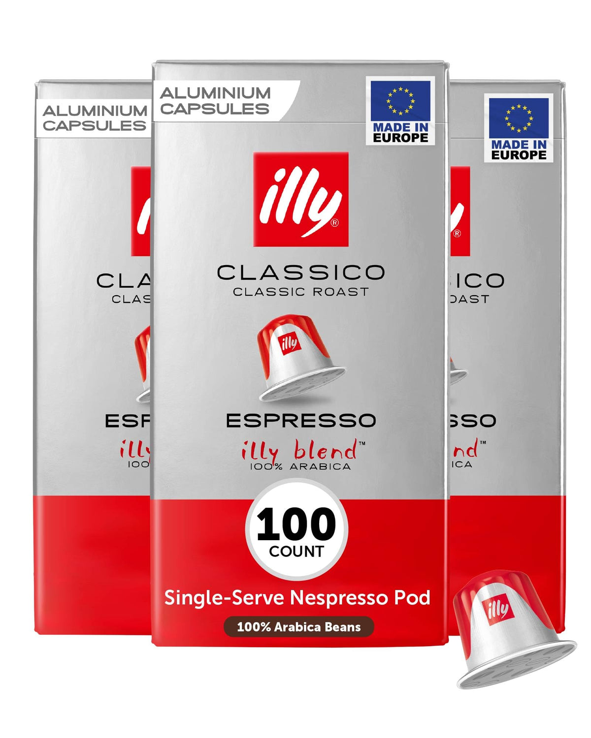illy espresso Classico capsules pack shot for easy morning coffee routine