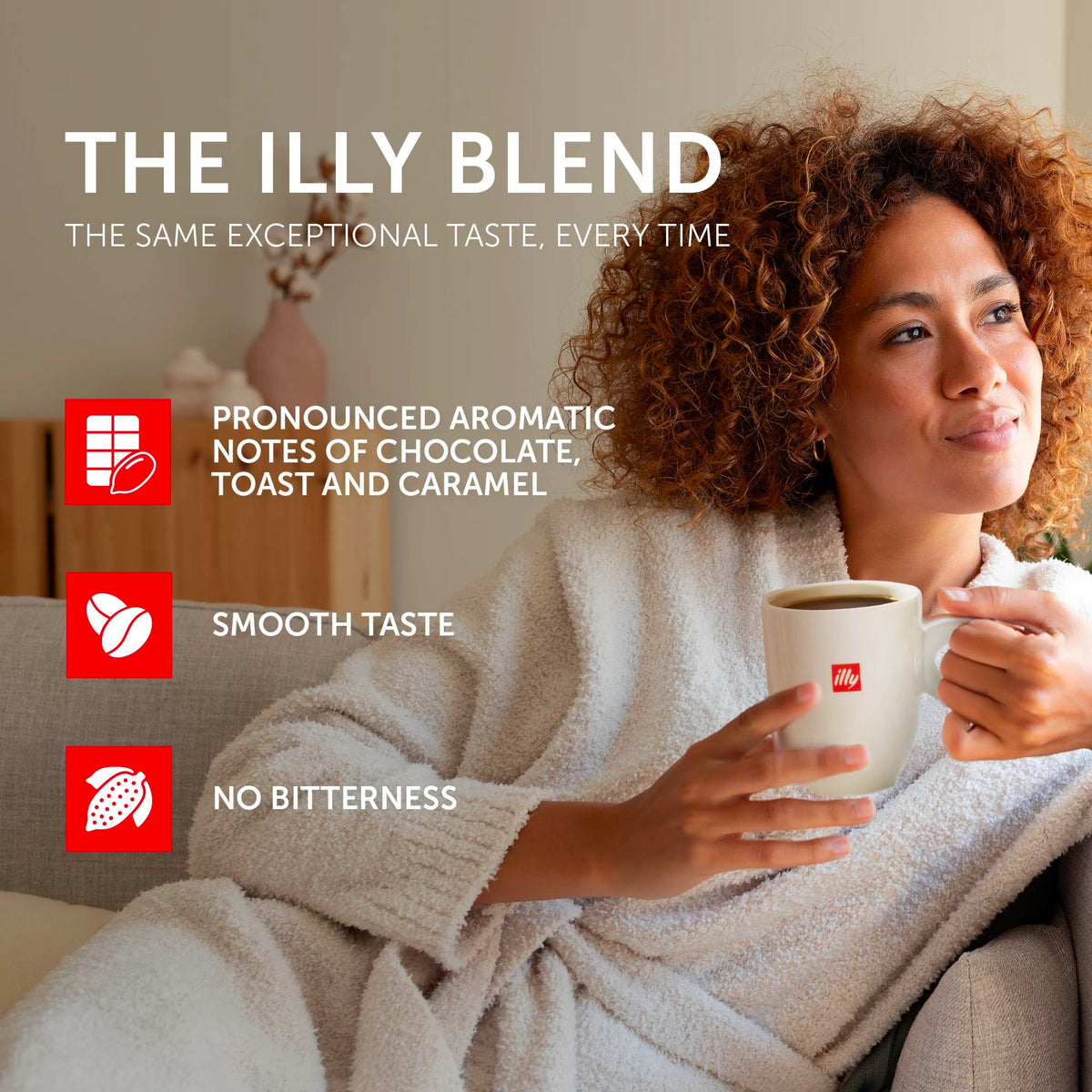 illy Espresso cup reveals rich aroma and bold flavor