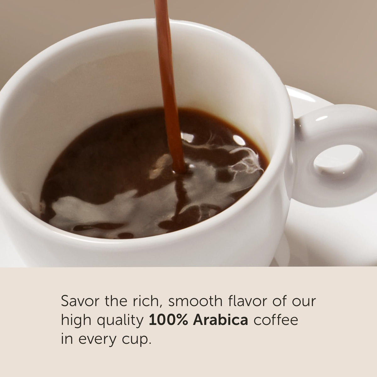 illy Ground Coffee Moka cup-close-aroma emphasizes rich cocoa and fruit notes