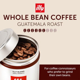 illy Guatemala dark roast coffee bag front promising bold flavor and aroma
