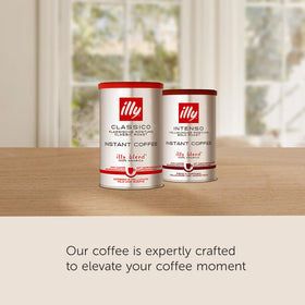 illy Instant Coffee aroma close-up emphasizes rich, inviting fragrance