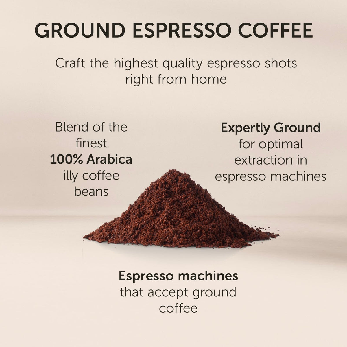 Steam rising from illy Intenso coffee invites a hot, flavorful cup.