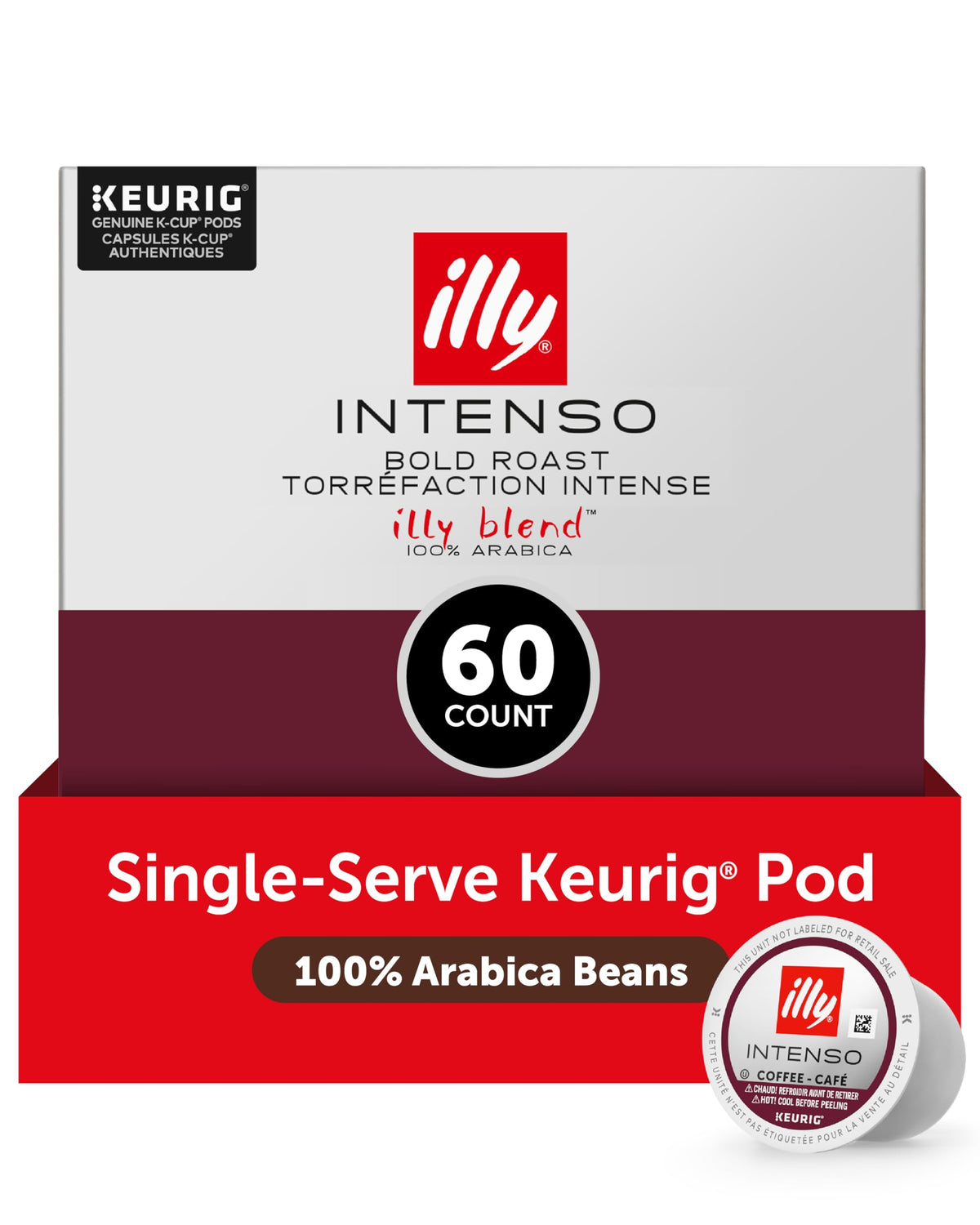 Illy Intenso Dark Roast K-Cups for bold morning coffee with cocoa notes.