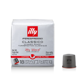 illy iperEspresso classico pack 18ct – premium capsules for balanced aroma