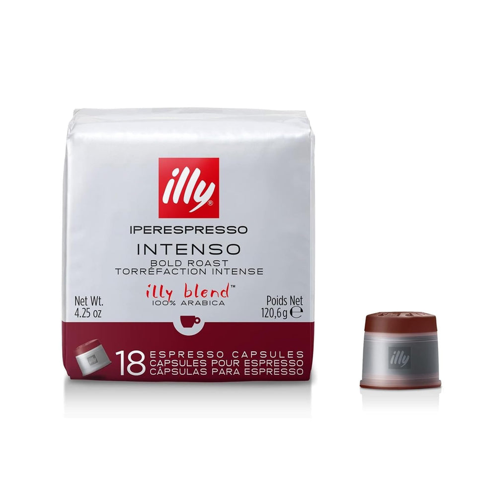 illy iperEspresso Intenso capsules for bold aroma and quick espresso at home.
