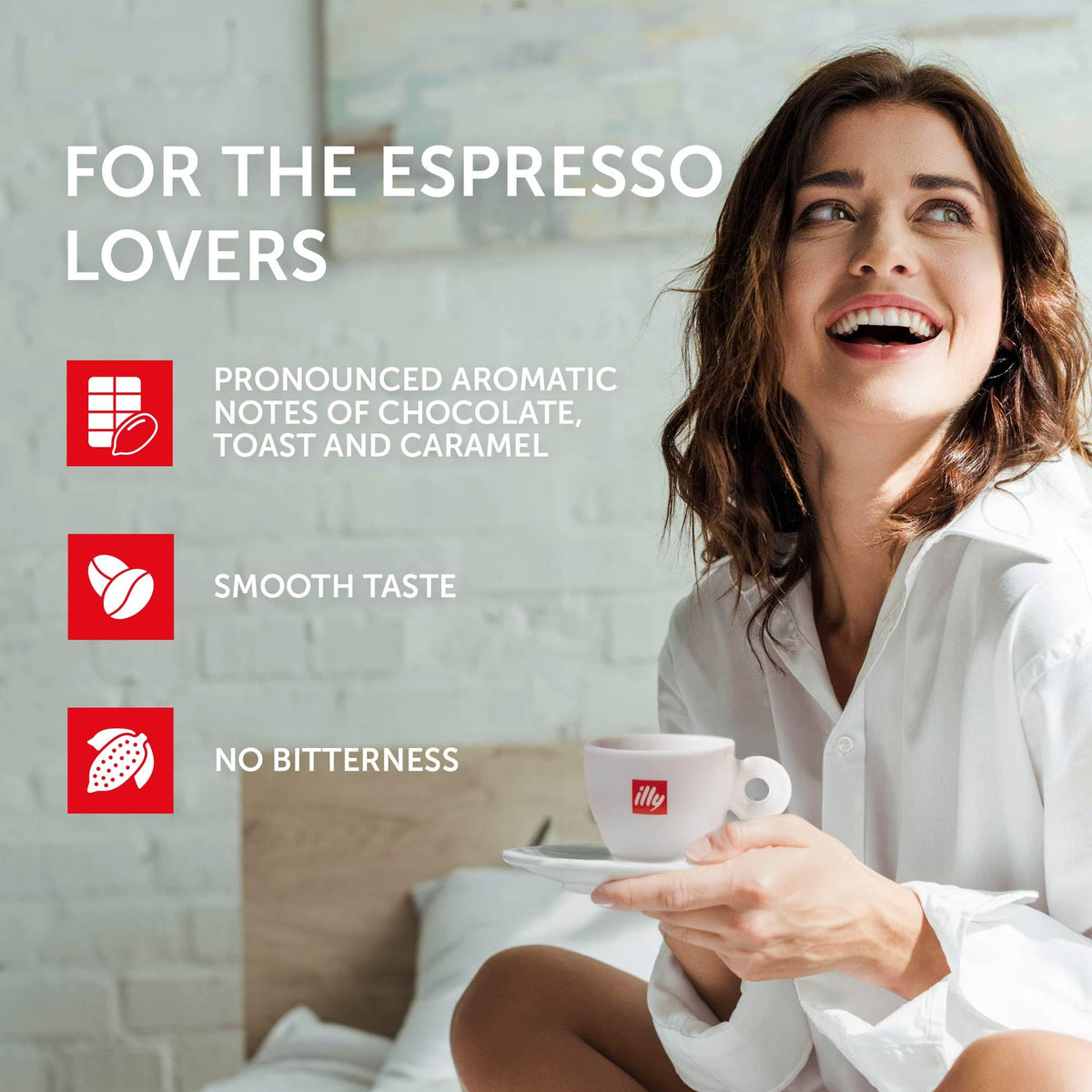 illy IperEspresso Intenso capsules compatible with select IperEspresso machines for fast brewing.