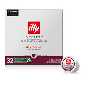 illy K-Cup pod for Keurig Intenso Dark Roast with rich cocoa notes.