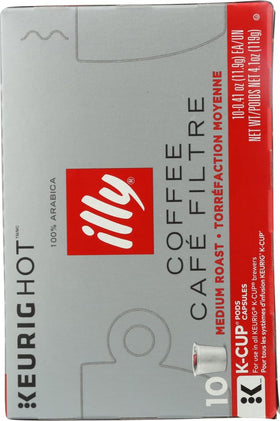 Illy K-Cup pods in Keurig setup - simple insert, quick brew, satisfying cup.