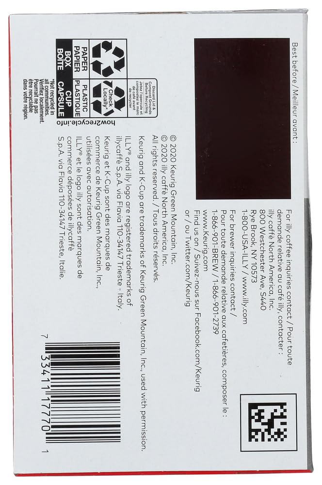 Illy K-Cup pods packaging front - two boxes arranged for savings and convenience.