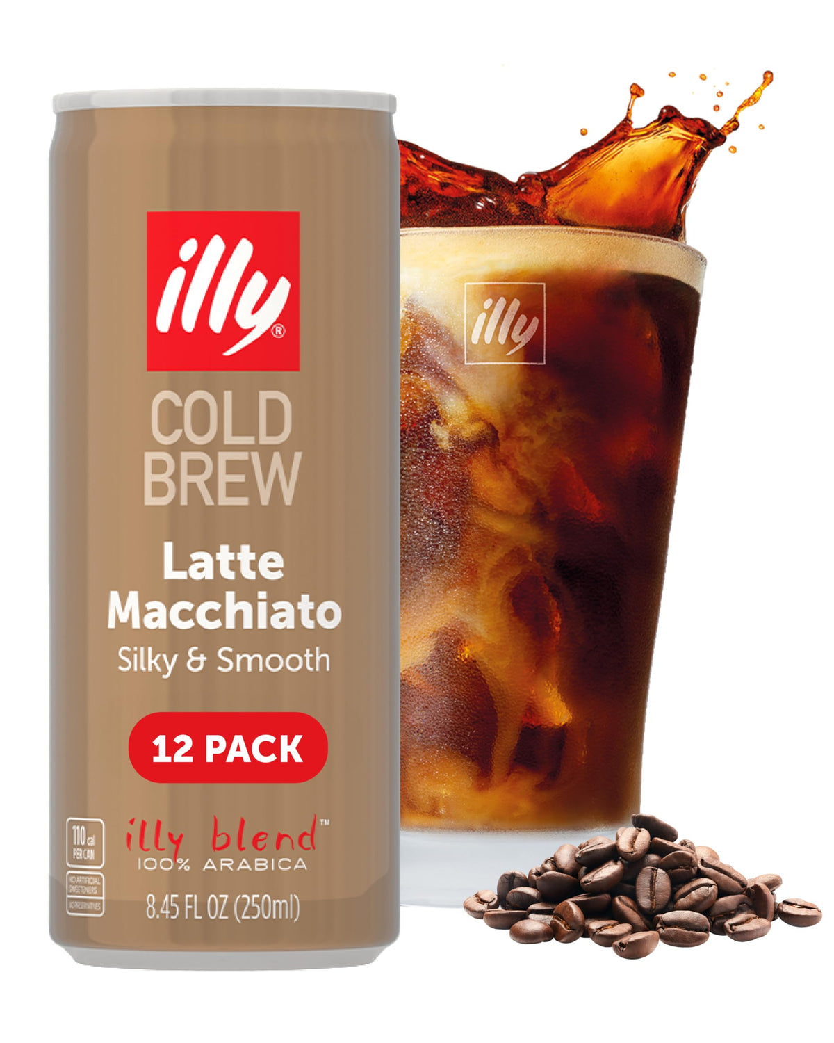 illy ready to drink latte macchiato cold brew pack offering café-quality convenience.