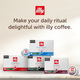 Illy dark roast delivers a rich, full-bodied finish in every cup.