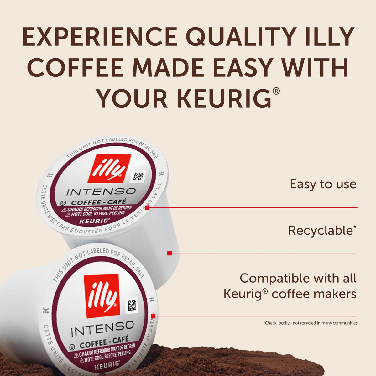Illy six-box pack offers convenient, repeatable coffee supply.