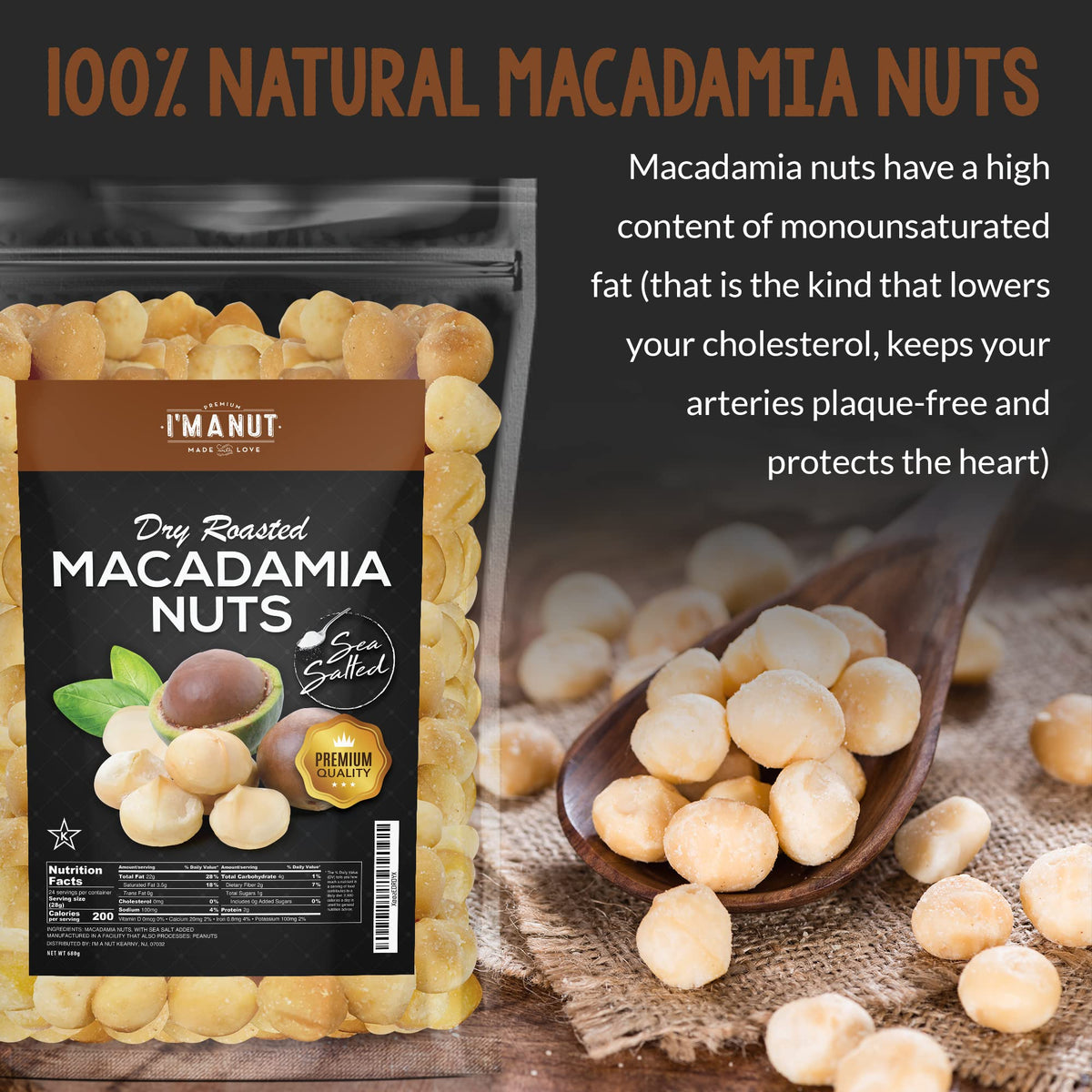 I'm A Nut batch tested, peanut-free and gluten-free snack option.