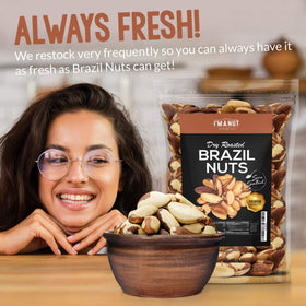 I'm A Nut Brazil nuts batch tested label highlights quality and safety.