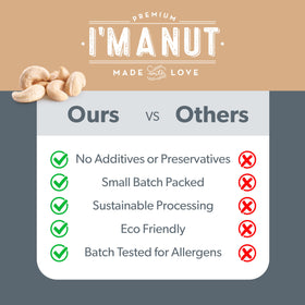 I'm A Nut cashews used in baking for dairy-free, creamy flavor.