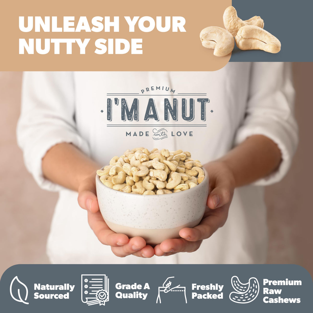 Im a Nut cashews for pesto and sauces inspires creamy blends.
