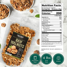 I'm A Nut gluten- and peanut-free walnuts for allergy-safe kitchens