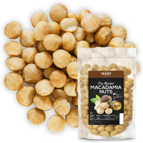 I'm A Nut oven roasted macadamia nuts sea salt in 48 oz tub, ideal for snacking.